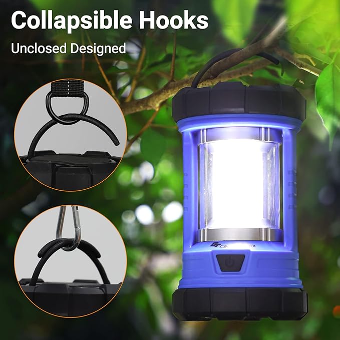 Camping Lantern, 3200LM LED Lanterns for Power Outages, 4600mAh Phone Charger & Rechargeable