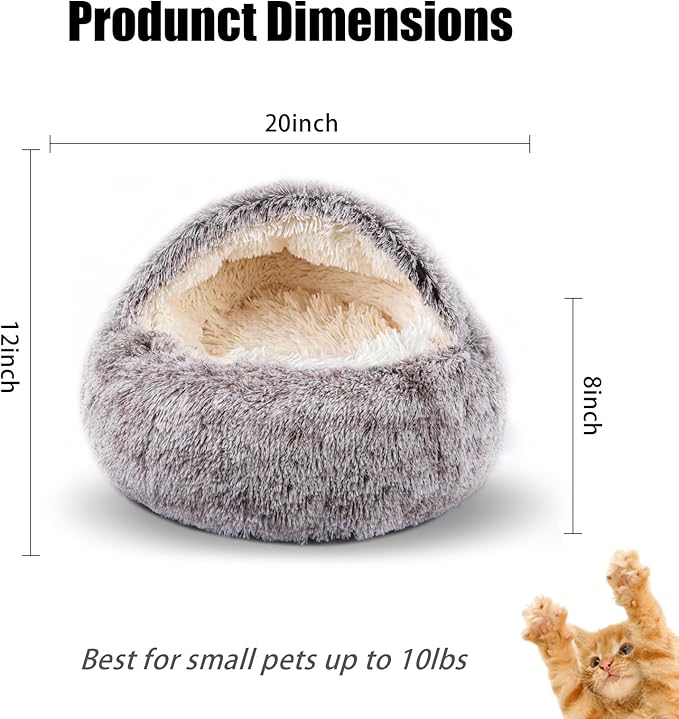 Cat Beds for Indoor Cats,Cat Cave for Puppy and Kitty,Calming Small Dog Bed for Small Dogs with