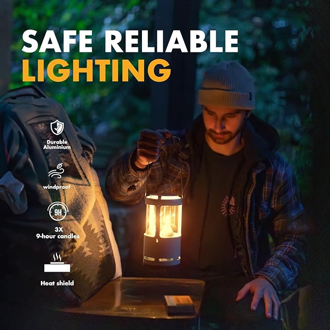 UCO Candlelier Candle Lantern, Candle Lanterns for Real Candles, Perfect Outdoor Gear for Camping