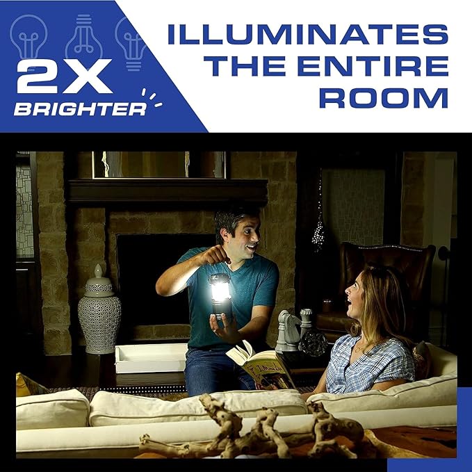 Bell+Howell 3 Pack Camping Lights & Lanterns for Power Outage, Collapsible Battery Powered LED