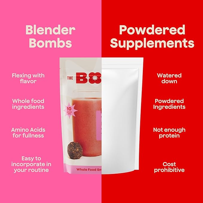 The Bomb Co. Blender Bomb, The OG, Superfood Smoothie Mix with Chia Seeds, Hemp Seeds, Flax Seeds