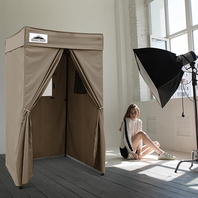 EAGLE PEAK Flex Compact 4x4 Pop-up Canopy Changing Room, Portable Privacy Dressing Room for Indoor