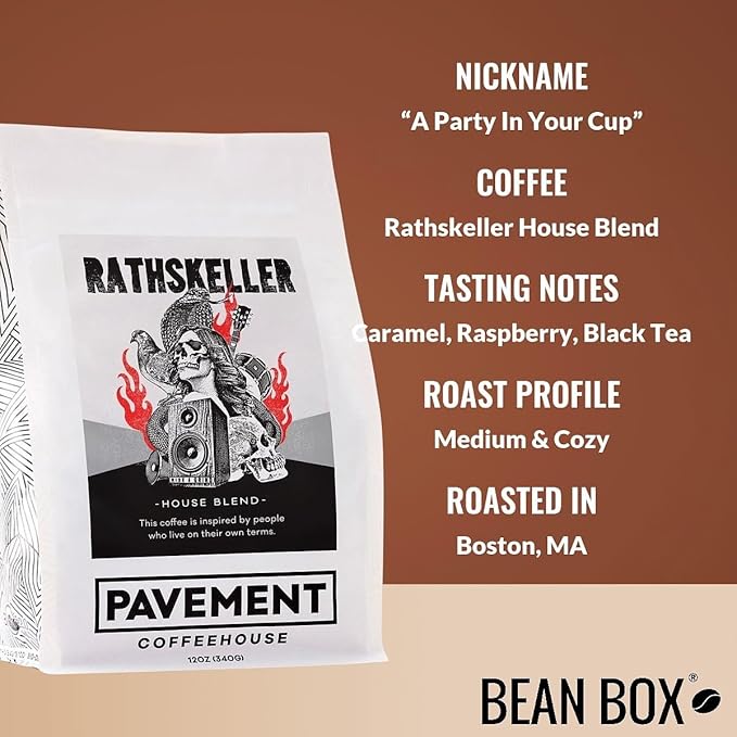 Bean Box Boston Coffee Sampler, 2-Pack - Roasted by Pavement Coffeehouse, Gourmet Arabica Coffee