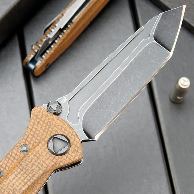 Eafengrow EF55 Pocket Knife Folding Knife G10 Handle D2 Steel Blade Folder EDC Tool Knifes for
