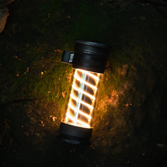 Barebones Edison Light Stick ??Tumbled Steel, USB Rechargeable LED Lantern and Flashlight with 7