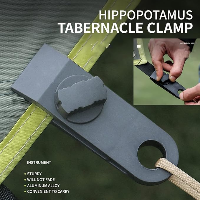 10 Pcs Heavy Duty Tent Stakes and Camping Hammer Set,10in Metal Tent Stake for Lawn,Ground and