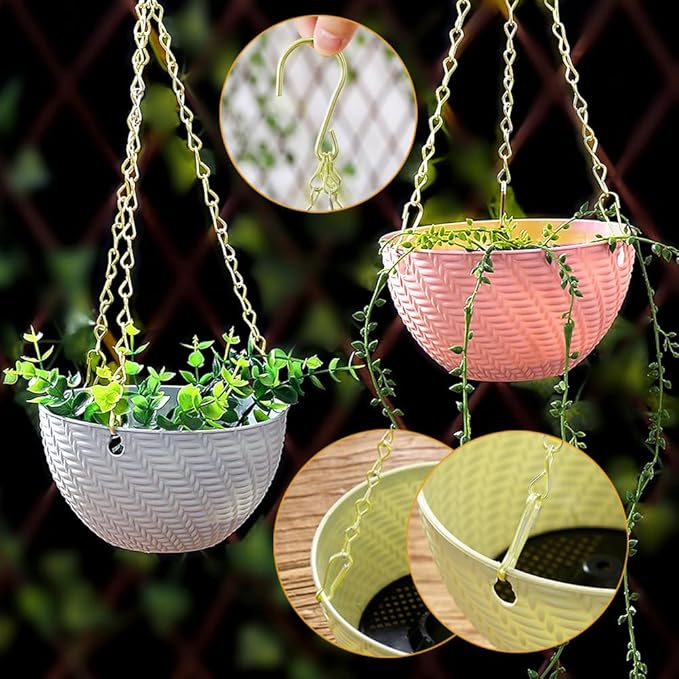 236 Inch Gold Hanging Baskets Chains - Adjustable Length, Brass Decorative Metal Chain with A Great