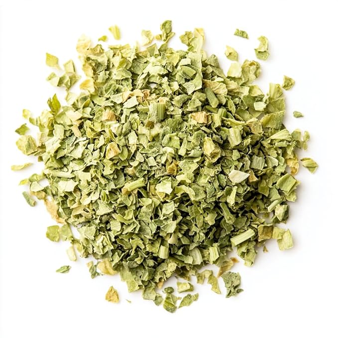SavorSatch Dehydrated Dried Celery Flakes, Crosscut ??8oz Resealable Pouch | Dried Vegetables for