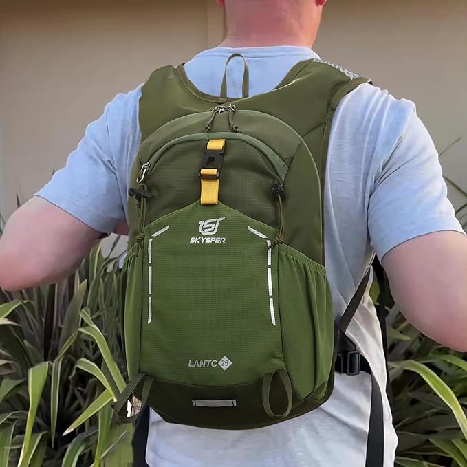 SKYSPER Small Hiking Backpack - 25L Travel Daypack Lightweight Bag Water Resistant Hiking Backpacks