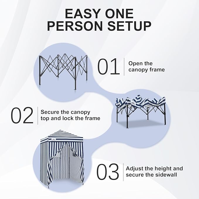 EAGLE PEAK EAGLE PEAK Flex Ultra Compact Pop-up Canopy, Sun Shelter, Changing Room, Portable