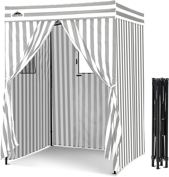 EAGLE PEAK Flex Compact 5x5 Pop-up Canopy Changing Room, Portable Privacy Dressing Room for Indoor