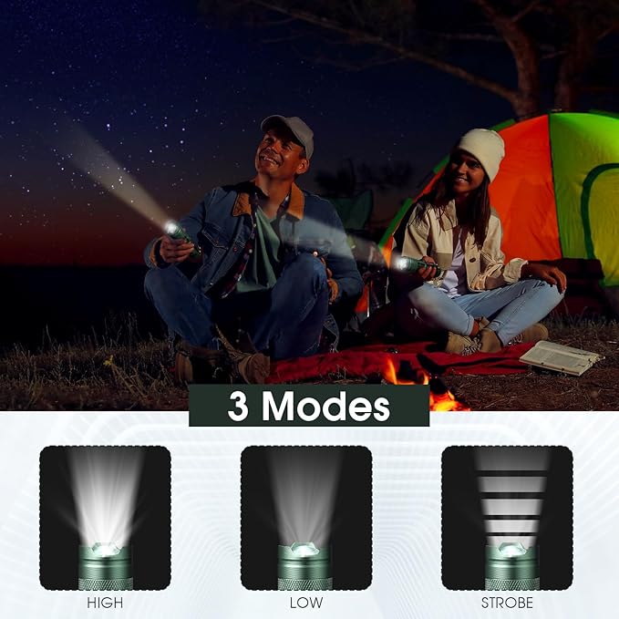 Fumete 20 Pieces LED Flashlight Mini 3 Mode Tactical Torch Small Water Resistant Pocket Flash Light