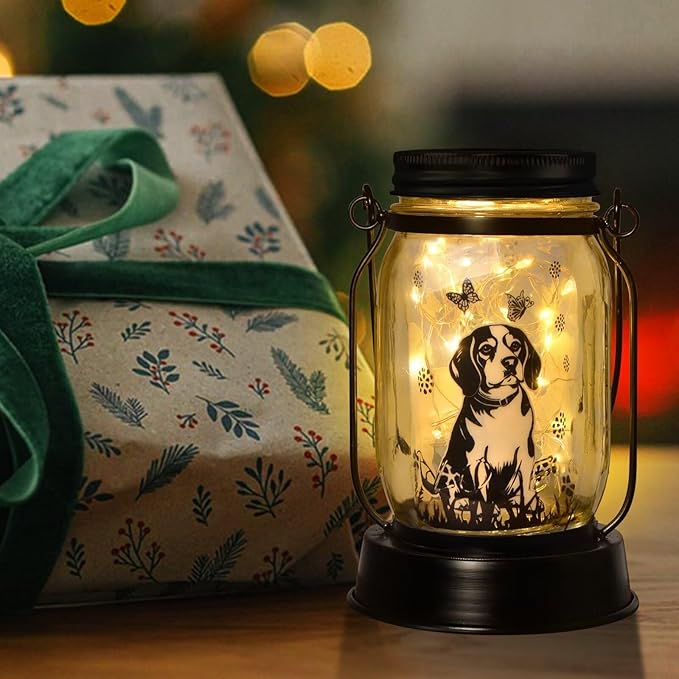 kyoryuger Beagle Gifts for Women/Men Beagle Solar Lanterns Dog Mom Birthday Dog Lovers Lantern Pet