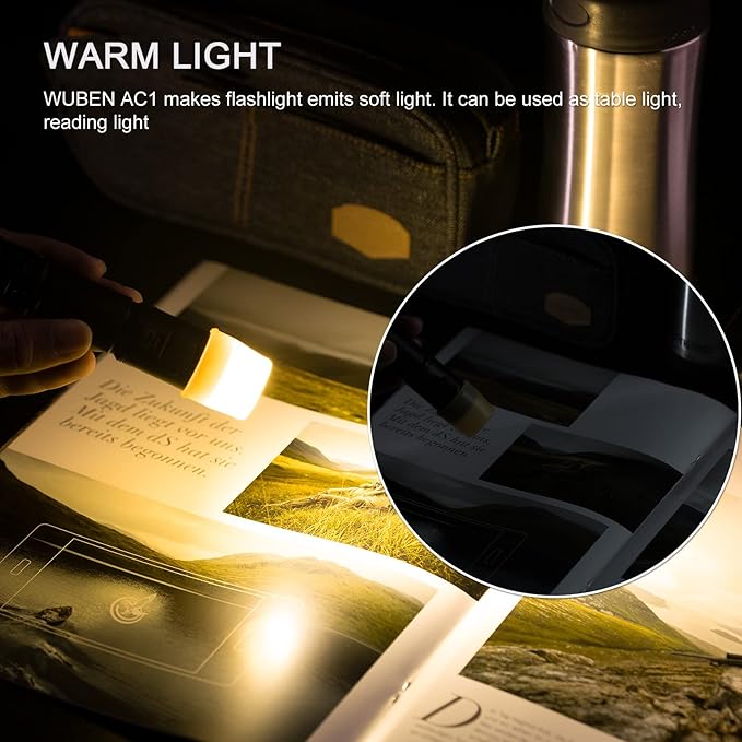 WUBEN AC1 3 Colors Flashlight Diffuser Durable Compatible with 24.5-26mm Diameter Lamp Caps for C3