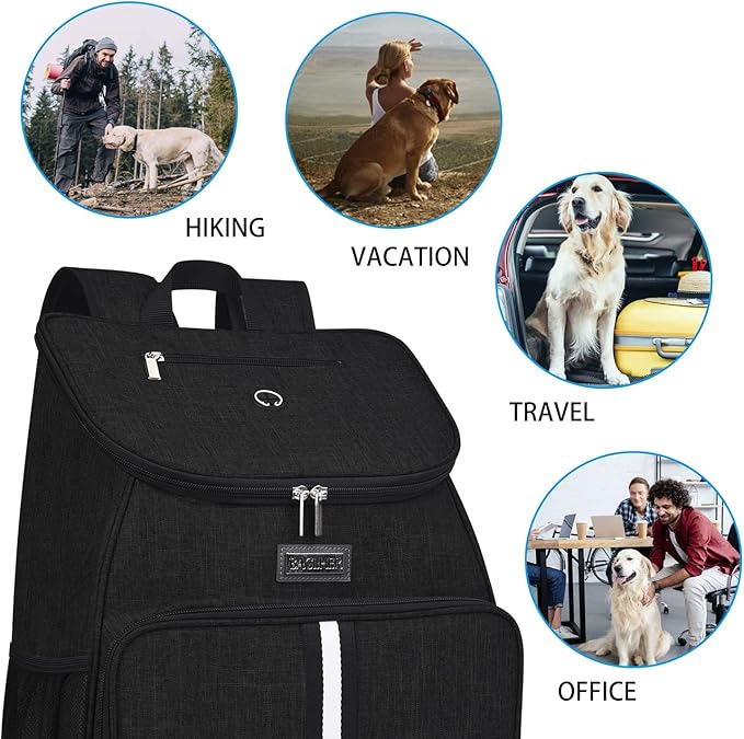 BAGLHER丨Dog Travel Bag, Airline Approved Pet Supplies Backpack, Dog Travel Backpack Accessories Set