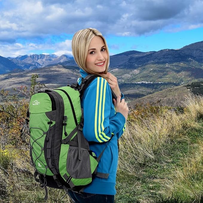 INOXTO lightweight Hiking Backpack 35L/40L Hiking Daypack with Waterproof Rain Cover for Travel
