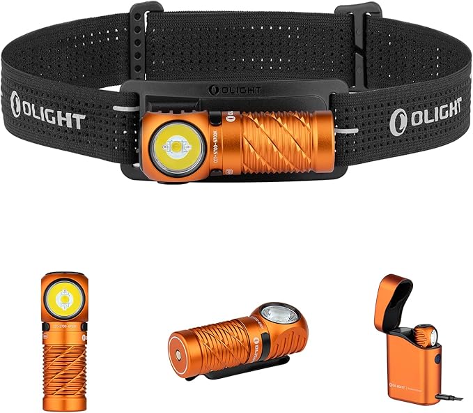 OLIGHT Perun 3 Mini Premium Headlamp 1250 Lumens Flashlight with Type-C Charging Box, Rechargeable
