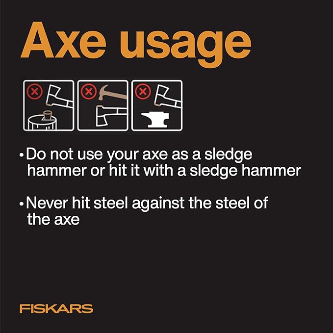Fiskars X7 Hatchet Lightweight Wood Splitter for Small to Medium Size Kindling with Proprietary