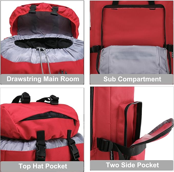 Hiking Backpack for Men 70L/100L Camping Backpack Military Rucksack Molle 3 Days Assault Pack for