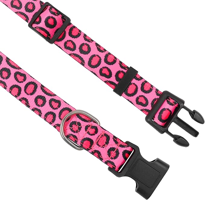 Reflective Dog Collar, Adjustable Soft Neoprene Padded Nylon Pet Collars with Buckle for Puppy and