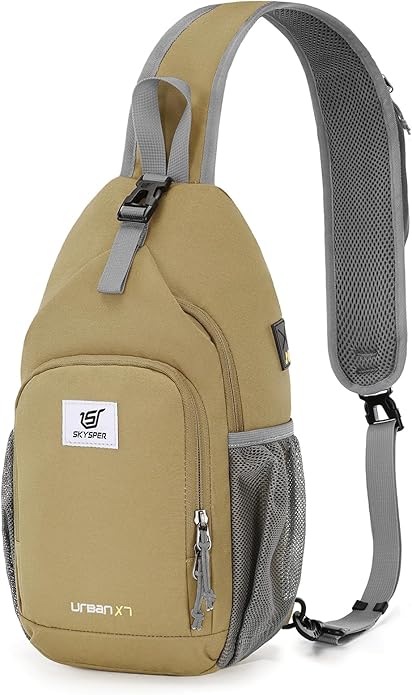SKYSPER Sling Bag RFID Crossbody Sling Backpack Cross Body Shoulder Bag Travel Hiking Daypack for