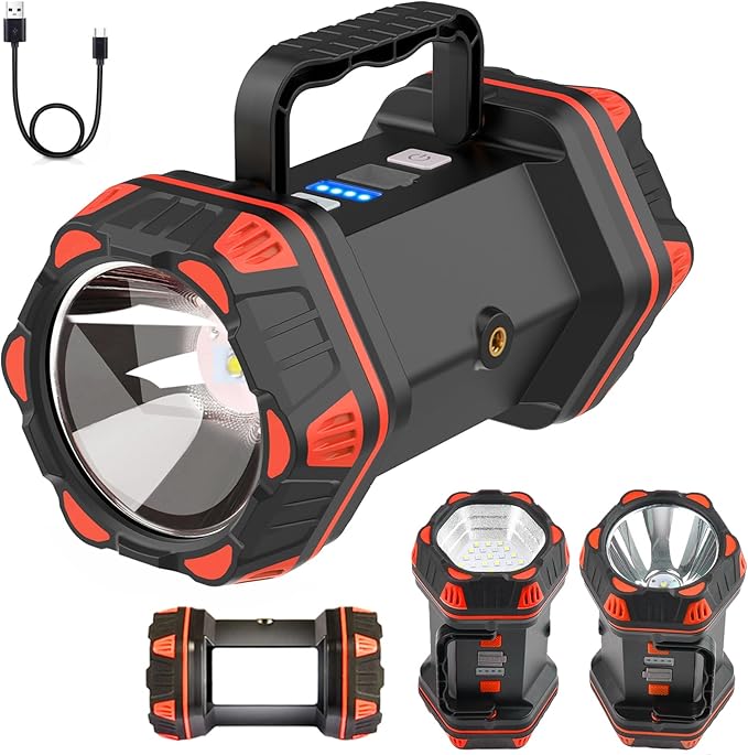 Led Camping Lantern Rechargeable, Camping Lights 1500lm, 8 Light Modes, Emergency Flashlights For