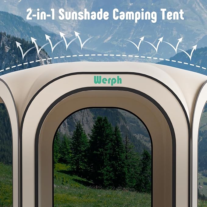 Pop Up Screen Tent Canopy, Portable Screen Canopy with Mosquito Net, Outdoor Screen Room Tent 12