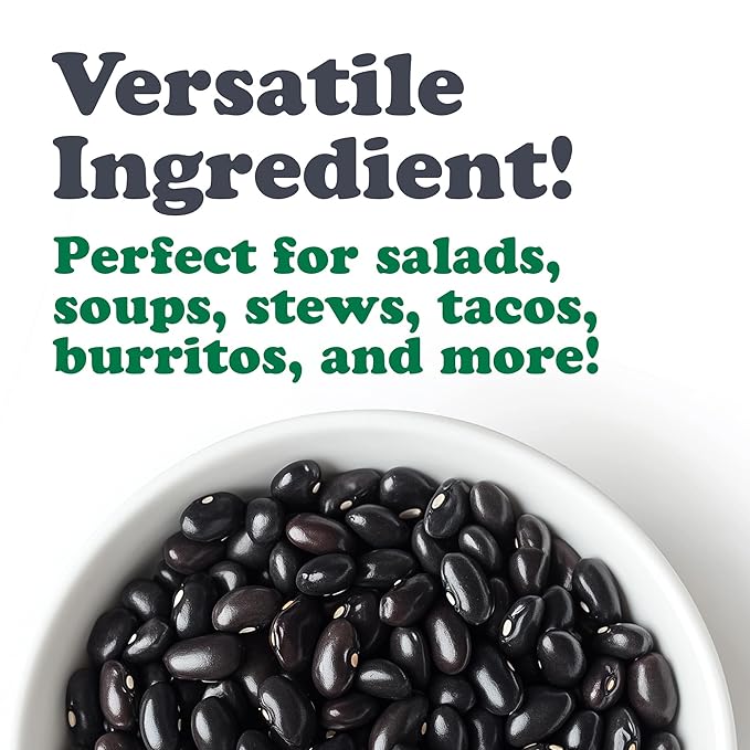 Food to Live Organic Canned Black Beans, 14 oz (Pack of 4) - Unsalted Non-GMO Frijoles Negro.