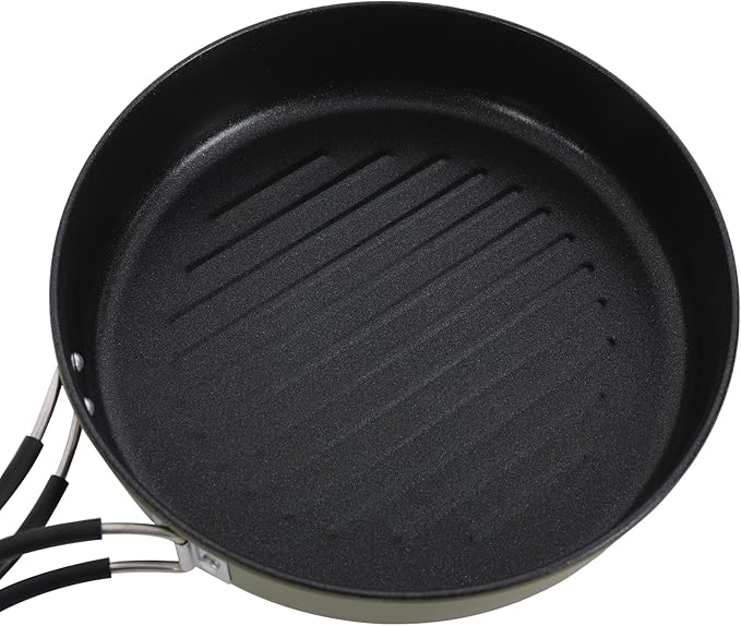 Camping Cookware Set, Camping Cooking Set,304 Stainless Steel Camping Pots &Frying Pan Set,Campfire