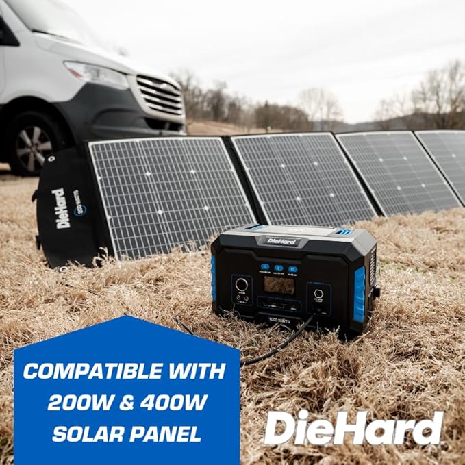 DieHard Portable Power Station 1000-Watt (2000-Watt Peak) - Quiet, Lightweight Solution for Home