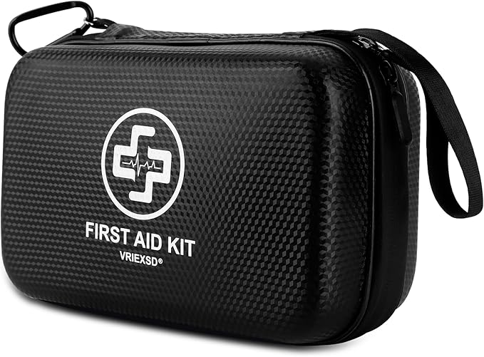 Premium First Aid Kit, 320 Piece Waterproof Hard Shell Eva First Aid Kit for Home, Camping, Cars