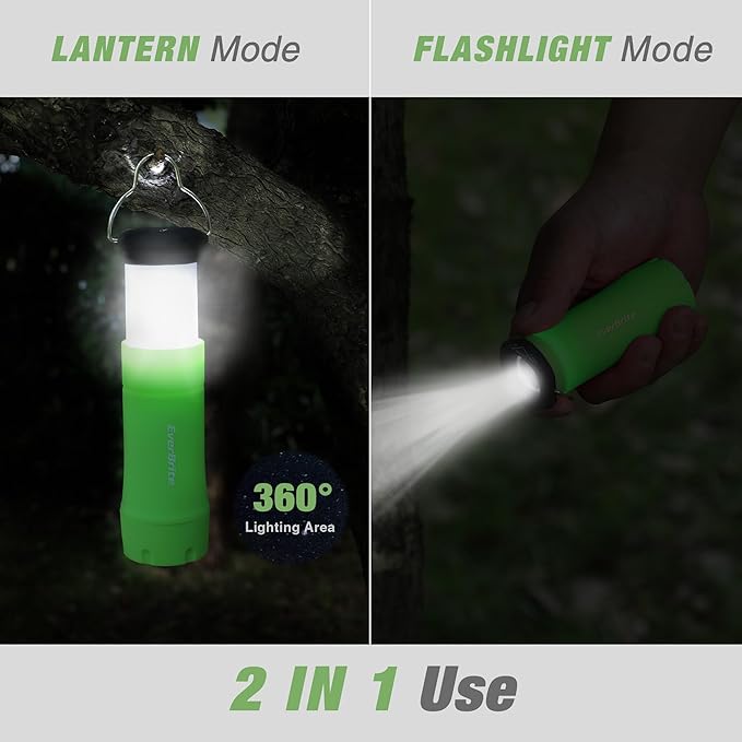 EverBrite 2-in-1 Mini Lanterns and Flashlights, Zoomable Flashlight Lantern Combo with 3 Modes