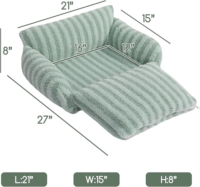 Hollypet Cat Bed Fluffy Plush Mutifuctional Double-Layer Soft Pet Couch Orthopedic Sofa Nest Beds