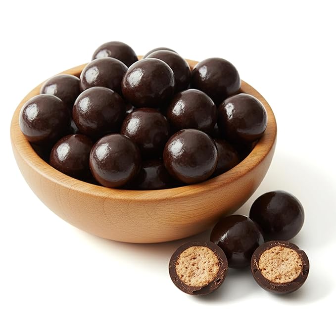 NY Spice Shop Dark Chocolate Espresso Chocolate Malt Balls Party Decorations - 8 Ounce Malted Milk