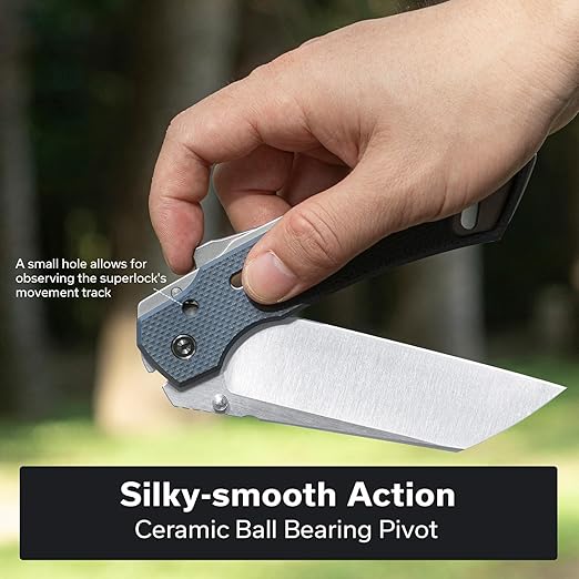 CIVIVI Buster FG Large Pocket Knife for EDC, Superlock Folding Knife for Men Women with 4.2"