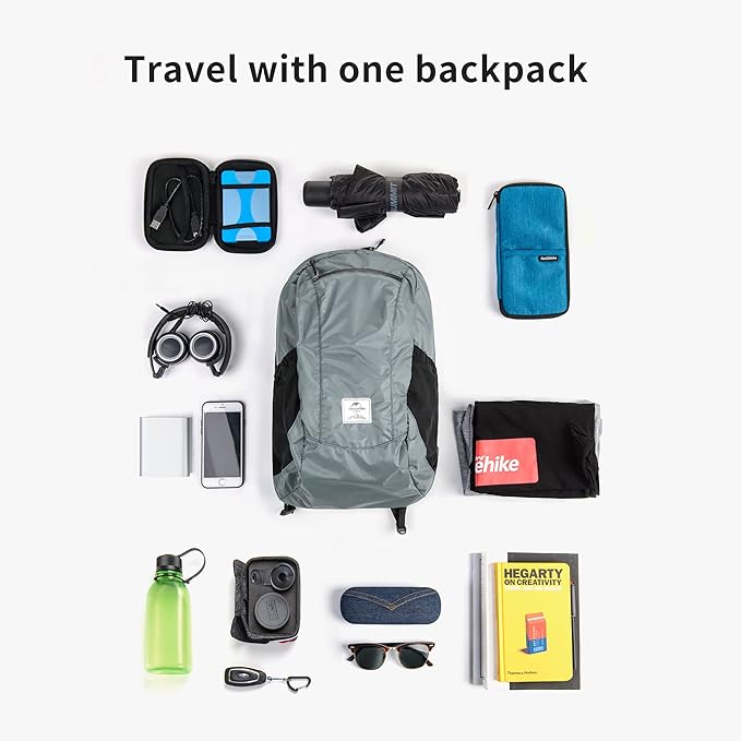 Naturehike 18L Lightweight Hiking Backpack, Waterproof Camping Packable Backpack Ultralight for