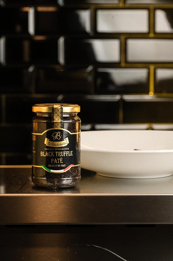 La Rustichella - Black Truffle Patè 3.17 oz (90 gr) - 100% Made in Italy | Vegan, Gluten-Free