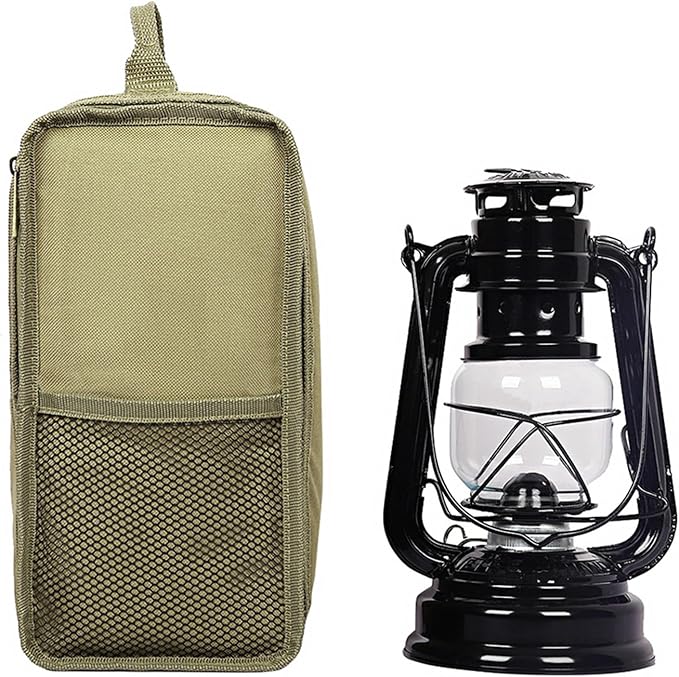 Storage Kerosene Lamps Bag Camping Lantern Storage Bag Vintage Oil Lamps Case for Outdoor Camping