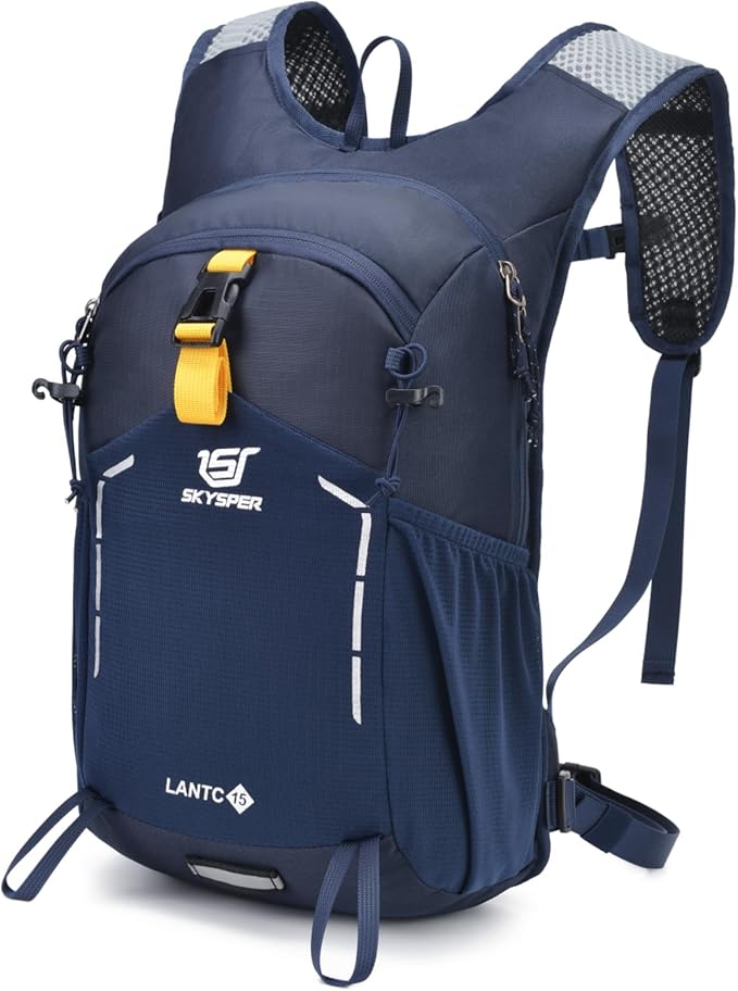 SKYSPER Small Hiking Backpack - 15L Travel Daypack Lightweight Bag Water Resistant Hiking Backpacks