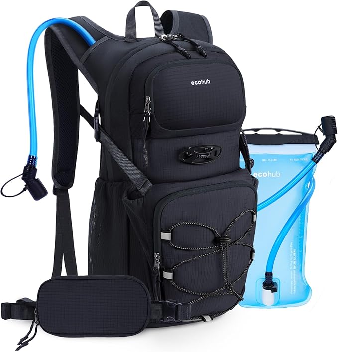 ECOHUB Hydration Backpack for Men Women, 20L Lightweight Hiking Daypack Cycling Backpack with 2L
