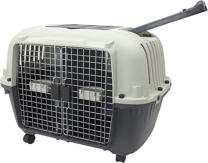 SPORT PET Designs Double Wire Door Plastic Kennel (CM-0699-CS01)