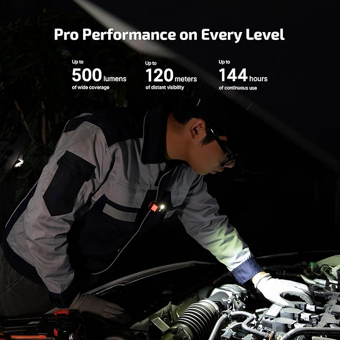 OLIGHT Oclip Pro EDC Flashlight Clip-on Light, Rechargeable 500 Lumens with Three Lighting