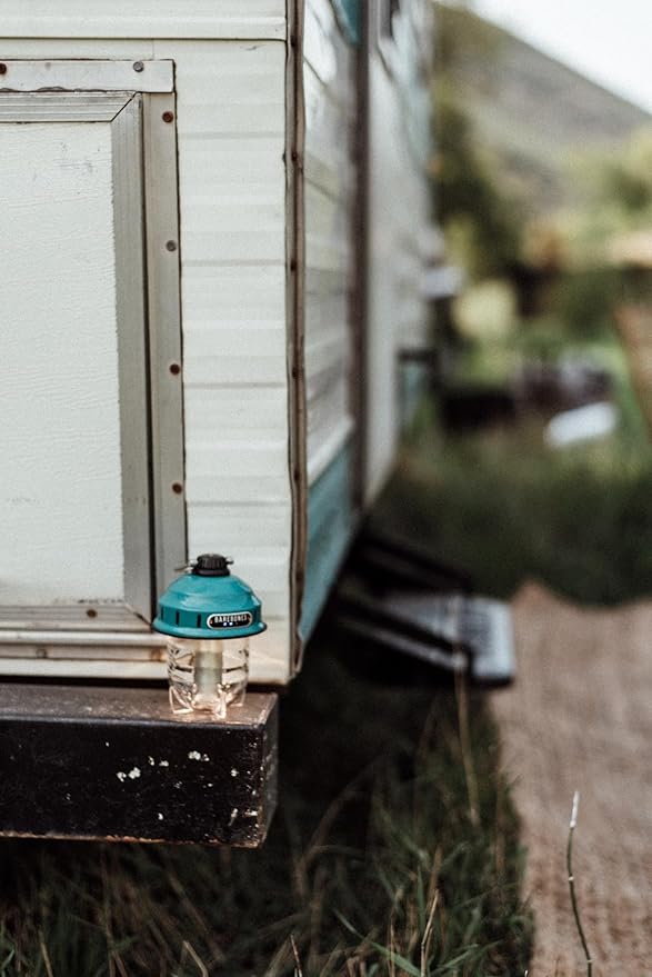Barebones Beacon Hanging Light ??Teal, Rechargeable LED Camping Lantern with Adjustable Brightness