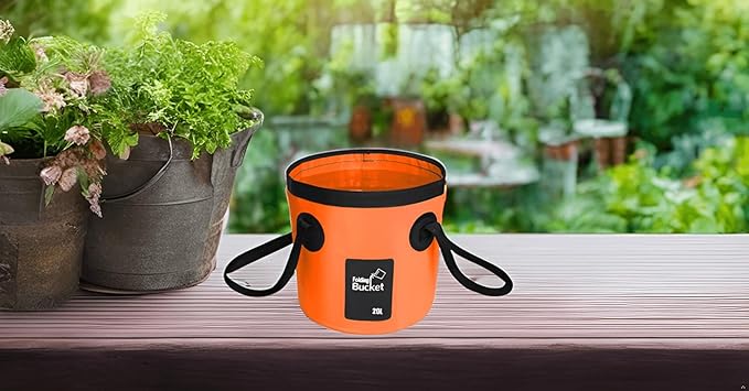 BANCHELLE Collapsible Bucket Water Container Portable Folding Camp Wash Basin for Outdoor Traveling