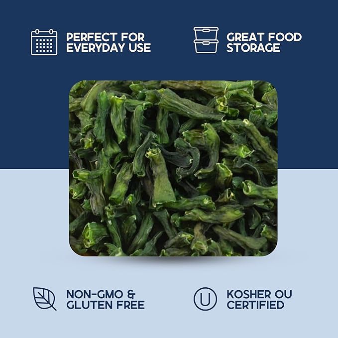 Harmony House Foods Dried Green Beans, cut (8 oz, Quart Size Jar) for Cooking, Camping, Emergency