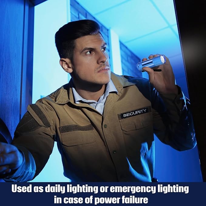VIHOSE 12 Pcs Mini Flashlights Bulk, Bright Aluminum Handheld Flash Lights with Lanyard, Small LED