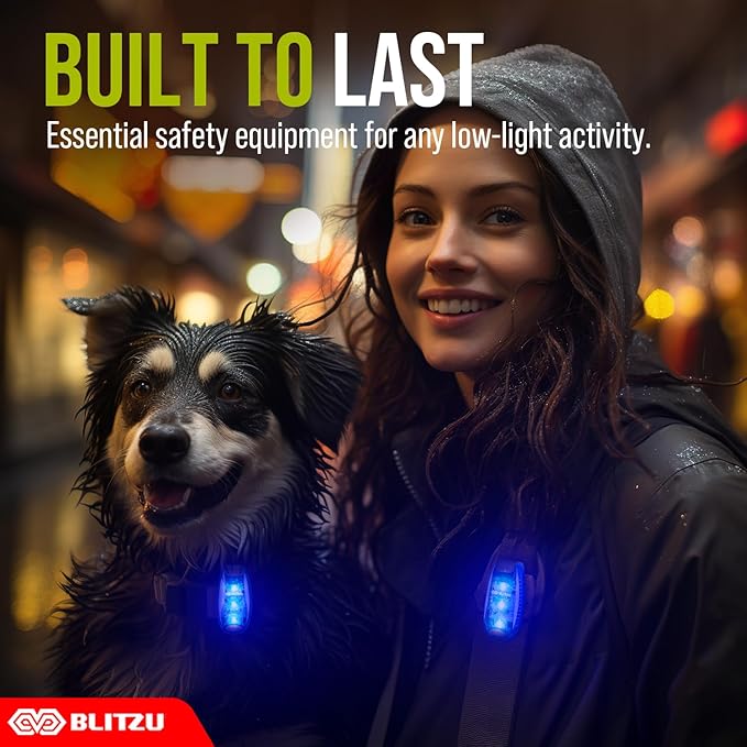 4 Pack LED Safety Light, Clip on Reflective Gear Lights for Walking at Night, Running, Jogging