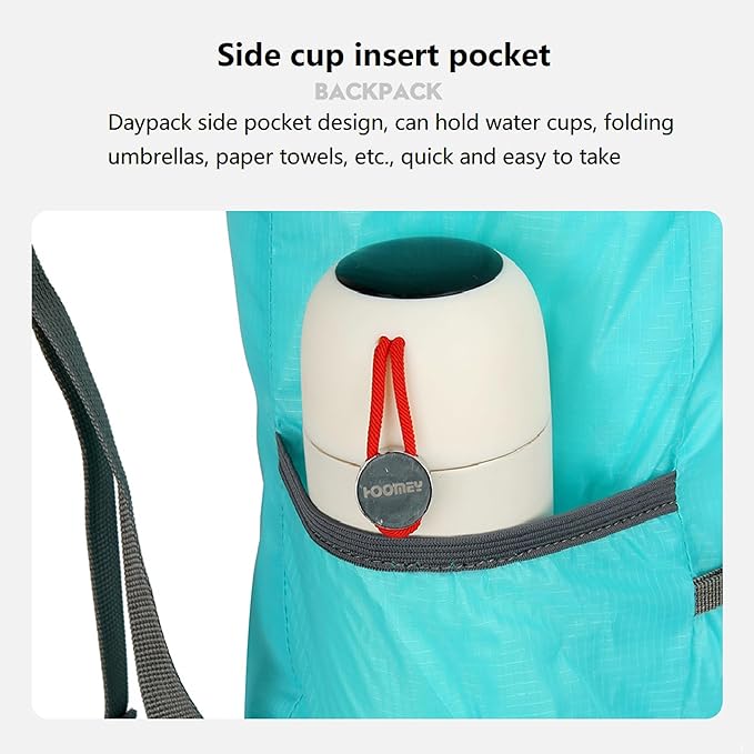 16L Lightweight Foldable Hiking-Backpack Small Packable-Daypack For Travel,Ultralight