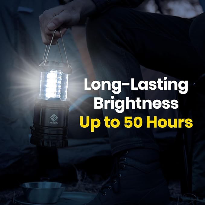 Etekcity Lantern Camping Essentials Lights, Led Flashlight for Power Outages, Survival Gear and