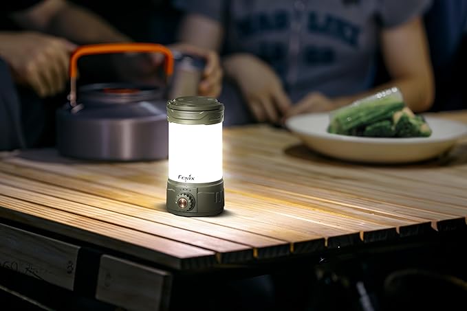 Fenix CL26R Pro Camping Lantern, Olive Drab, 650 lumens Bright, USB-C Rechargeable , Compact and